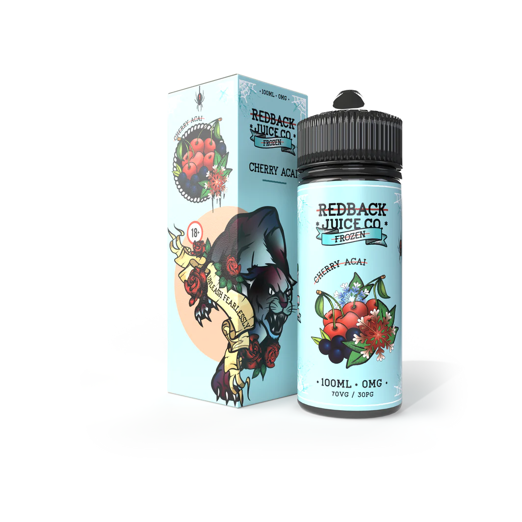 Buy Frozen Cherry and Acai by Redback Juice Co - Wick and Wire Co Melbourne Vape Shop, Victoria Australia