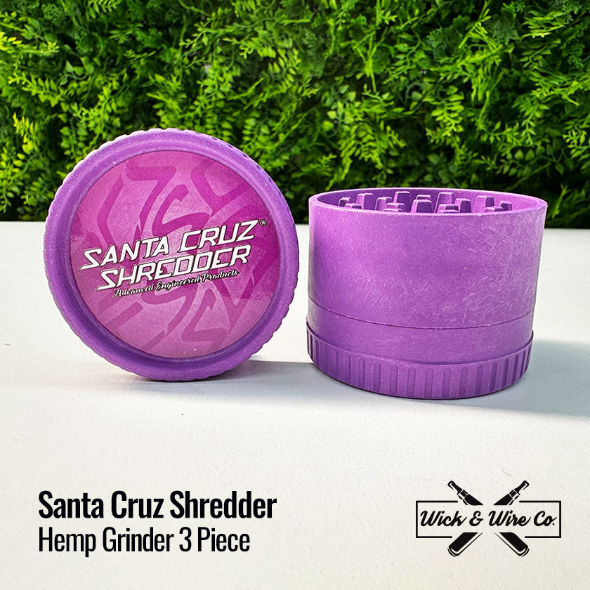 Buy Santa Cruz Shredder Hemp Grinder 3pc - Wick and Wire Co, Melbourne Australia