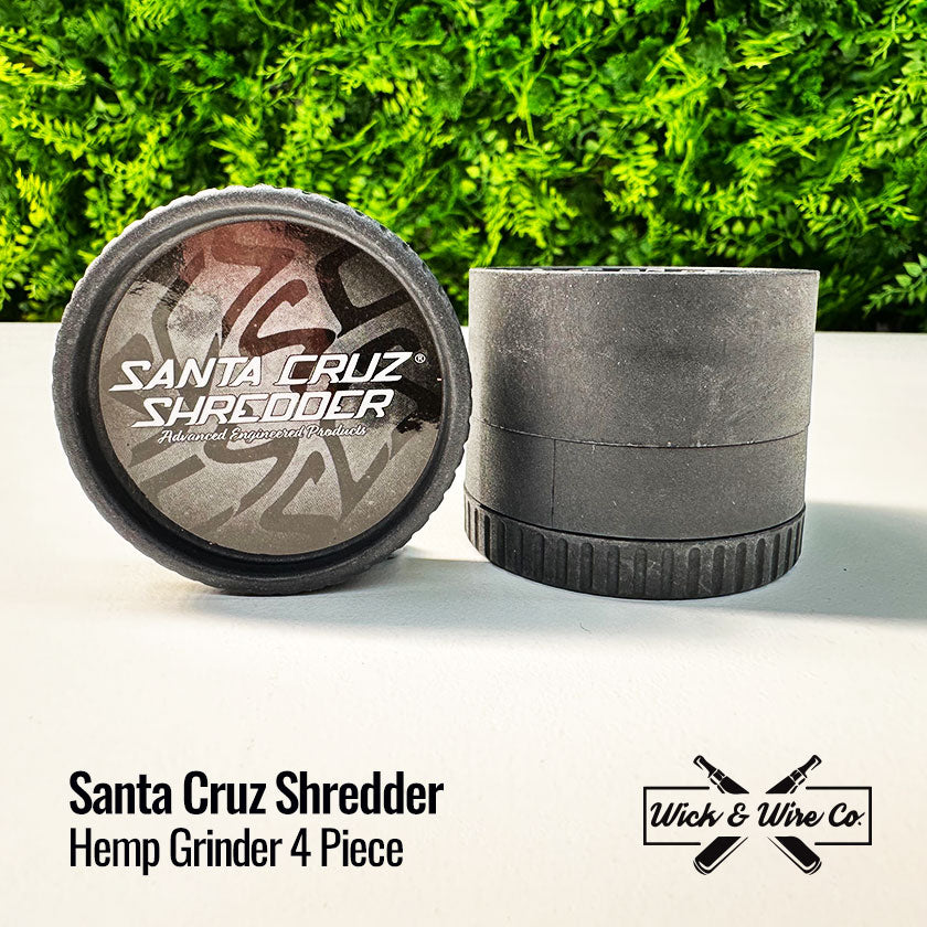 Buy Santa Cruz Shredder Hemp Grinder 4pc - Wick and Wire Co, Melbourne Australia