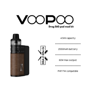 Buy Voopoo Drag E60 60w Kit - Wick And Wire Co Melbourne Vape Shop, Victoria Australia